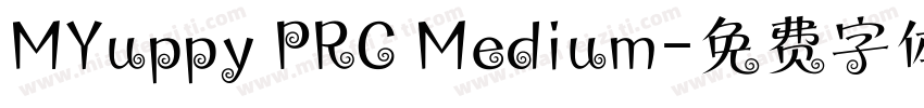 MYuppy PRC Medium字体转换